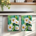 thumbnail image 7 of Spring Daisy Kitchen Towels Set of 3, Flowers Country Leaves Watercolor Plants Absorbent Dish Towels for Kitchen, Microfiber Hand Towel, Quick Drying Tea Towel for Cleaning Decorative Dishcloths, 7 of 7