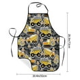 thumbnail image 2 of Pofeuu Excavator At Work Print Aprons with Pockets, Cute Aprons for Kitchen, Cooking, Server, Barber, Chef Apron, 2 of 7