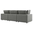 thumbnail image 6 of Modular Lounge Deep Sofa, Charcoal Grey Gray, Fabric, Modern Contemporary, Outdoor Patio Balcony Cafe Bistro Garden Furniture Hotel Hospitality, 6 of 10