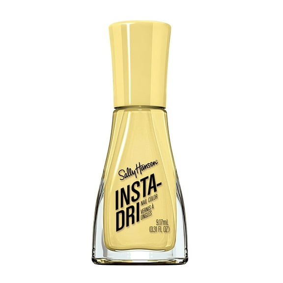 Sally Hansen Insta-Dri Nail Polish | Quick Dry, Long Lasting, Streak-Free Shine | Opaque, Shiny | 530 Does Not Comcute | Pale Yellow Nail Color