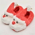 thumbnail image 4 of YAYUBA Kid Slippers,Unisex Christmas Slippers Santa Claus Slippers Cute Plush Kids Anti House Loafers for Boy Girl, 4 of 4