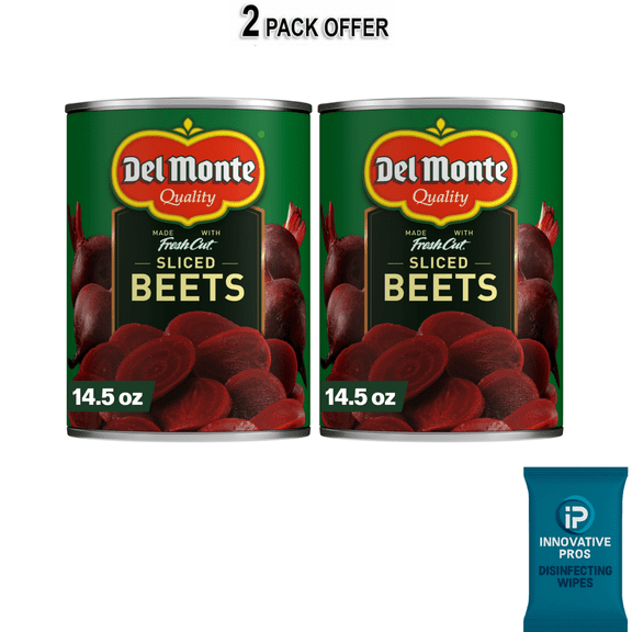 Del Monte Sliced Beets, Canned Vegetables, 14.5 oz Can