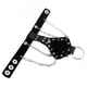 thumbnail image 5 of Pulsera de cuero negro Sunnimix Con Mano de Esqueleto y Calavera punk anillo de dedo, 5 of 8