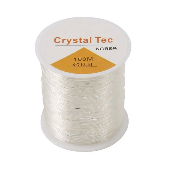 LOVEVER Cordon de Perles Transparent 0,8 mm Cristal Élastique Extensible Corde de Bracelet pour Fabrication de Bijoux Collier Fil de Perlage