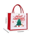 thumbnail image 2 of FastXmas Christmas Gift Bags with Handles,Non-woven Christmas Theme Treat Bags,Small Reusable Holiday Tote Bag with Santa Claus Print Bag for Gifts Wrapping,Xmas,Party Birthday Supplies(9x10.2Inch), 2 of 5
