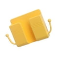 thumbnail image 1 of Tssuoun Remote Control Storage Box Wall Mounted Phone Holder Plastic Case Organizer for Home Office Yellow, 1 of 1