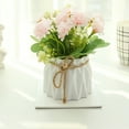 thumbnail image 3 of Billuyoard Flores artificiales Flor de seda Plantas falsas en maceta Bonsai Decoración Type4 NO4, 3 of 6