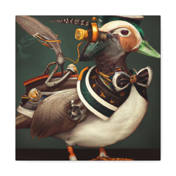 Mandarin Ducks in Steam - Canvas