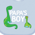 thumbnail image 4 of Inktastic Papa's Boy Grandson Boys Baby Bib, 4 of 4