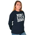 thumbnail image 4 of Won't Back Down Athletic Workout Long Sleeve TShirt Men Women Brisco Brands X, 4 of 6