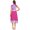 Hot Pink&Light Purple, variant on renvena Womens Liturgical Praise Dance Dresses Asymmetrical Color Block Ballet Modern Contemporary Dancewear
