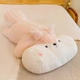 thumbnail image 2 of Muñeco de peluche suave y cálido de ardilla para niños, cojín de sofá de dibujos animados, cojín para ventana salediza, regalo de cumpleaños, morado, 2 of 5
