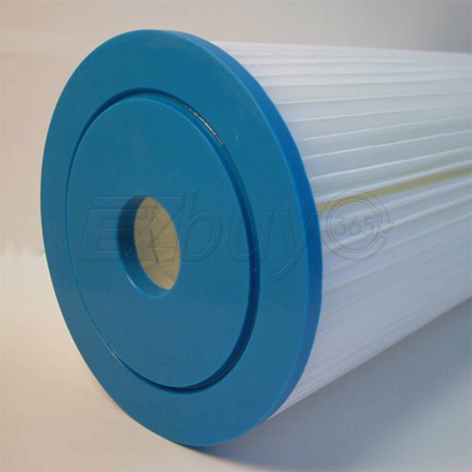 Big Blue Pleated Washable & Reusable Sediment Filter 5 Micron Amplified Surface Area, Removes Sand, Dirt, Silt, Rust, Extended Filter Life for 20" Big Blue Housing, by Ronaqua (Set of 8)