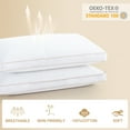 thumbnail image 4 of Yalamila WhatsBedding Hotel Bed Down Pillow For Sleep,Queen,20 x 30 Inch- 2 Pack, 4 of 9