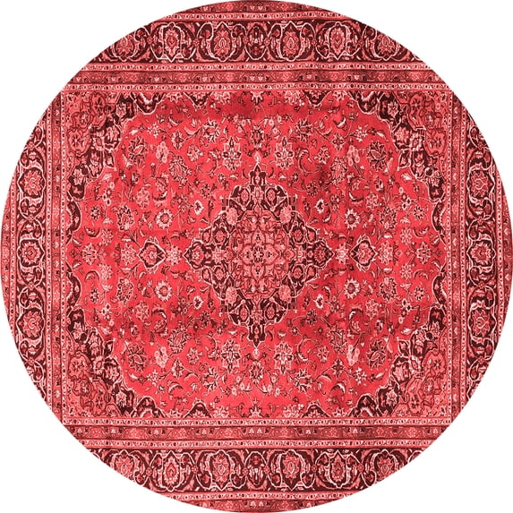 Ahgly Company Indoor Round Persian Red Traditional Area Rugs, 3' Round