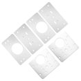 thumbnail image 4 of 3 Paires Armoire Charnière Plaques de Réparation Meubles Étagère Armoire Réparation de Pièces avec des Vis, 4 of 9