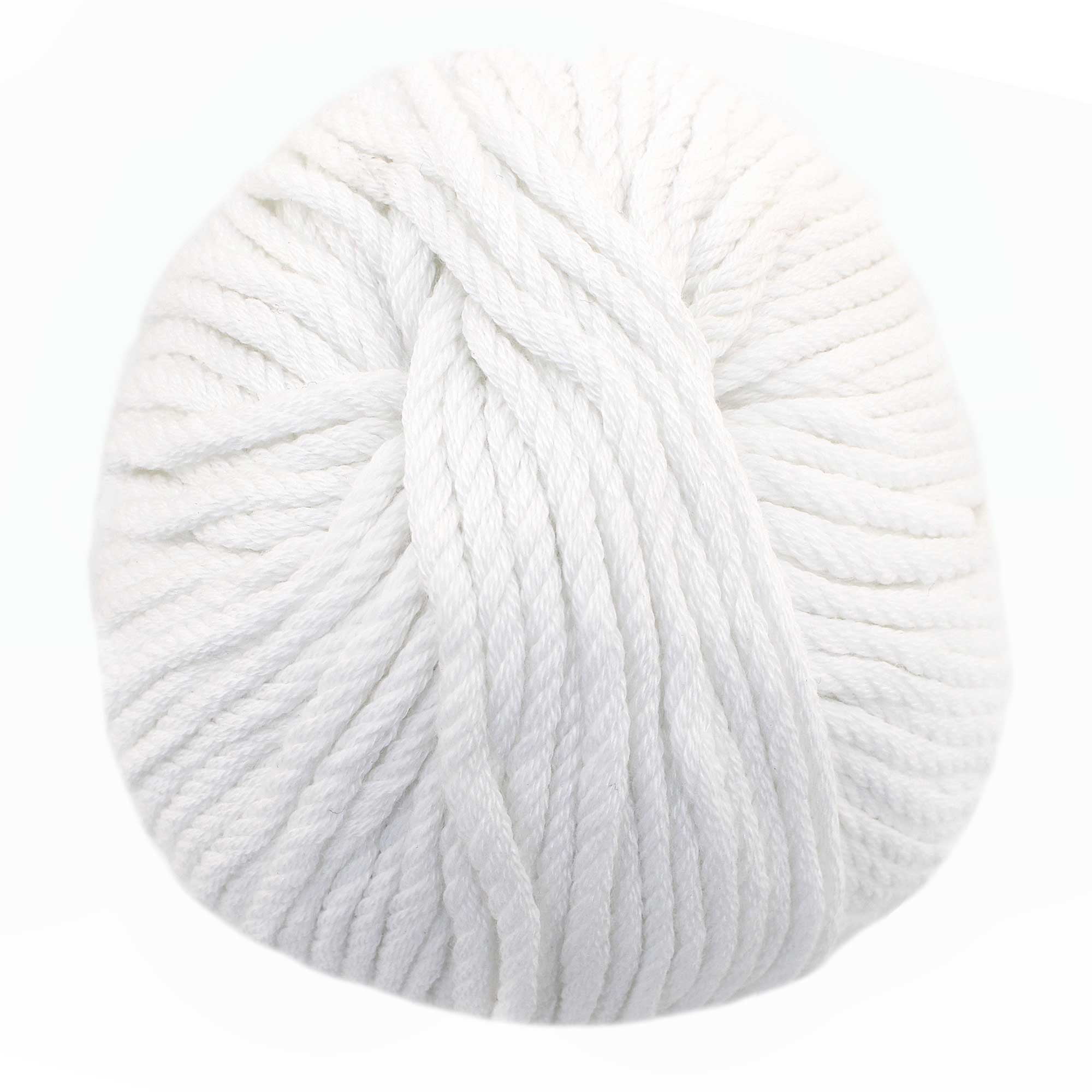 JubileeYarn Bamboo Cotton Chunky Yarn - Cotton White - 4 Balls 