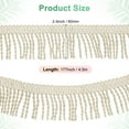 thumbnail image 3 of Uxcell 1 Cuenta Flecos de Cortina Trim para Sofá Ropa Beige 5 Yardas, 3 of 6