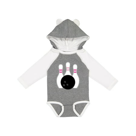 

Inktastic Bowling Pins (pink) Gift Baby Girl Long Sleeve Bodysuit