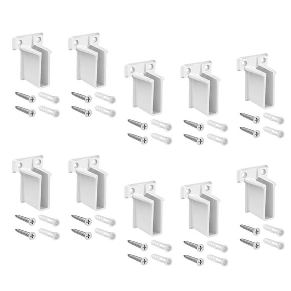Luzkey 10x Wire Shelf End Brackets Closet Shelves Brackets Accessory End Shelf Shelving Wire Bracket Wall End Wire Shelving Brackets