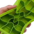 thumbnail image 2 of DIY creativo cubo de hielo grande molde cuadrado forma silicona bandeja de hielo verde, 2 of 6