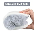 thumbnail image 5 of Litfun Women's Fuzzy Slippers Open Toe Cross Band Slippers Memory Foam House Slippers for Women, Grey, 5 of 7