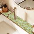 thumbnail image 2 of Yayeee Faucet Mat for Kitchen Sink 14.7" Diatomite Long Splash Guard Pad, Green Avocado Pattern, 2 of 7