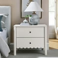 thumbnail image 2 of Nightstand Side End Table, White, Wood, Hotel Bedroom, Modern Contemporary, HB38224, 2 of 9