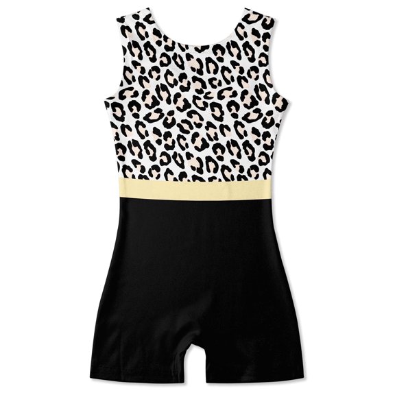 Aideaone Gymnastics Leotards for Girls Leopard Toddler Sparkle Dance Unitards 3-10T