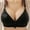 Black, variant on WREESH Push-Up Bra Women Embroidered Glossy Comfortable Breathable Bra Underwear No Underwire Bras Plunge Bra Underwear Black