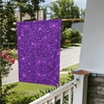 thumbnail image 5 of Wukai Purple Glitter Garden Flags Double Sided Welcome Garden Yard House Flags Outside Outdoor House (Only Flag), 5 of 8