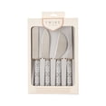 thumbnail image 6 of Twine Tiles Cheese Knives Set for Hard and Soft Cheese, Bread, Set of 4, 6 of 6