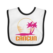 Inktastic Cancun Mexico Sunset Girls Baby Bib