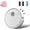White, variant on Mini Robot Vacuum for Car, 3 in 1 Rechargeable Automatic Avoidance Smart Sweeping and Mopping Robot, Low Noise Multifunctional Vacuum Cleaner with Wet Mopping for Floors Pet Hair(Pink,Rechargeable)
