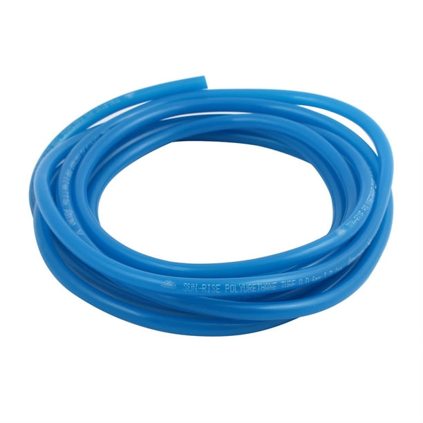 4mm x 6mm Flexible Pneumatic Polyurethane PU Hose Pipe Tube Blue 10Ft