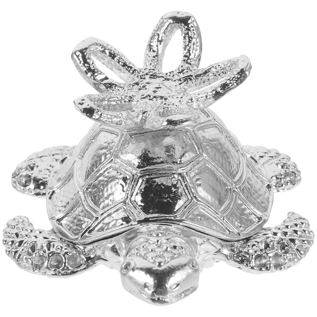 OULII Decorative Sphere Pedestal Display Rack Alloy Simple Design Silver 1Pcs