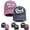 Navy and Pink, variant on 2PCS Mom and Dad Hat,3D Embroidered Adjustable Cotton Baseball Caps Gift for Couples Parents