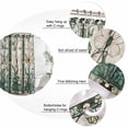 thumbnail image 6 of Retro Butterfly Waterproof Fabric Shower Curtain,Green Spring Floral Botanical Waterproof Fabric Shower Curtain for Bathroom Curtains Bathtubs Hotel Shower Curtains with 12 Hooks Standard 60x72, 6 of 8