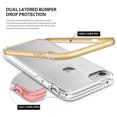 thumbnail image 6 of Ringke Frame Case Compatible with iPhone 7, Dual-Layer Reinforced TPU + PC Bumper Cover - Rose Gold, 6 of 8