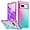 Pink Green / Pixel 7, variant on for Google Pixel 7 Case with [Ring Kickstand Holder] Clear Gradient Soft TPU [Reinforced Corners] Shockproof Protective Phone Case Cover for Google Pixel 7-Purple Blue