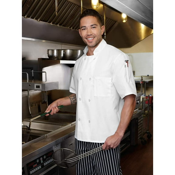 Five Star Chef Jacket Short Sleeve 65/35 Poplin