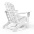 thumbnail image 3 of Westintrends Chaise Adirondack Pliante d'Extérieur en HDPE, Siège de Patio, Résistante aux Intempéries, Blanc, 3 of 15