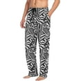 thumbnail image 5 of FREEAMG Dazzle Camouflage Pajama Pants for Men, Men's Separate Bottoms, Pure Cotton Comfortable Lounge Pants for Men（103）, 5 of 7