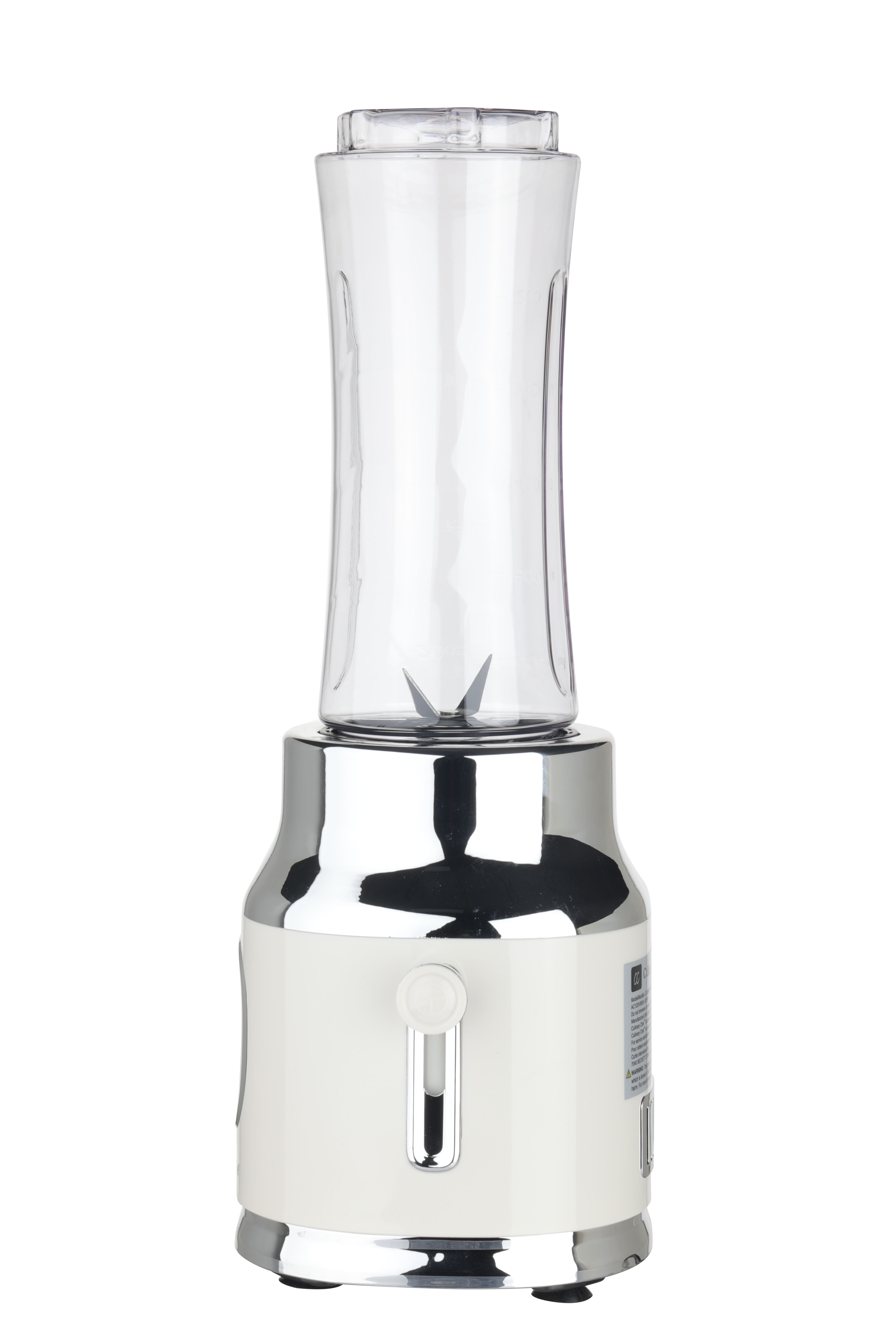 CULINARY CHEF New 20.3oz. 300W Retro Smoothie Maker Blender with Mason Jar - Cream