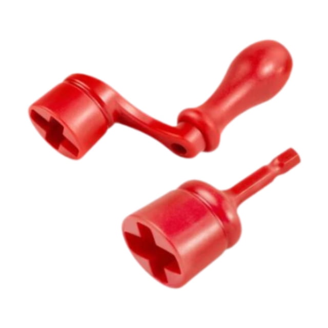 TISHITA Guitar String Winder Comfortable Ergonomic Luthier Tool for DIY Ukulele Bass Red 2Pcs