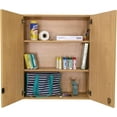 thumbnail image 3 of Tot Mate 3-Level Wall Cabinet, Laminate Wood, Maple, 30"W x 14 1/2"D x 36 1/2"H, RTA, 3 of 9
