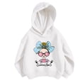 thumbnail image 5 of Graphic Crewneck Sweatshirt Girls 2-9 Years Old Heart Print Long Sleeve Cute Tops Kid's Fashion Clothes, Green, 7 Years, 5 of 5