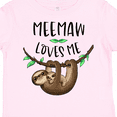 thumbnail image 4 of Inktastic Meemaw Loves Me Cute Sloth and Baby Boys or Girls Toddler T-Shirt, 4 of 5