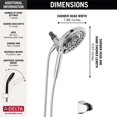 thumbnail image 4 of Delta 75687D Universal Showering 2.5 GPM Multi Function Shower Head - Nickel, 4 of 6