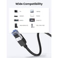 thumbnail image 2 of Cable Ethernet Ugreen Cat 8 Nylon Reforzado Conector Rj45 2m Ugreen UGCBETHRDNYL2M, 2 of 7
